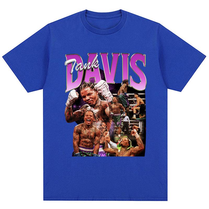 Tank Gervonta Davis Retro Tshirt Harajuku Fashion Sport Boxing Short Sleeve Cozy Cotton Oversized T-Shirts Streetwear Fans Gifts