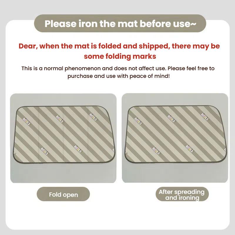 Soft Ironing Mat 6-Layer Thickened Non-slip Laying Ironing Board Protection Heatproof Pad Foldable Insulated for Travel Home