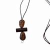 Hollow Heart Geometric Pendant Necklace Adjustable Rope Long Chain Resin Necklace  Vintage