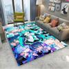 Alfombra 3D de Anime H-Hatsune V-Vocaloid Kawaii Girls para Decoración de Habitación Hogar Niños Regalo Puerta Alfombra para Zona Infantil Felpudo Antideslizante