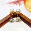 Elegant Pearl and Crystal Tassel Earrings - Exquisite Silver Needle Jewelry for Women