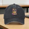 Spring Tacos And Tequila Baseball Cap Sun High Quality Print Washed Trucker Hat Women Unisex Trendy Hunting Camping Baseball Caps