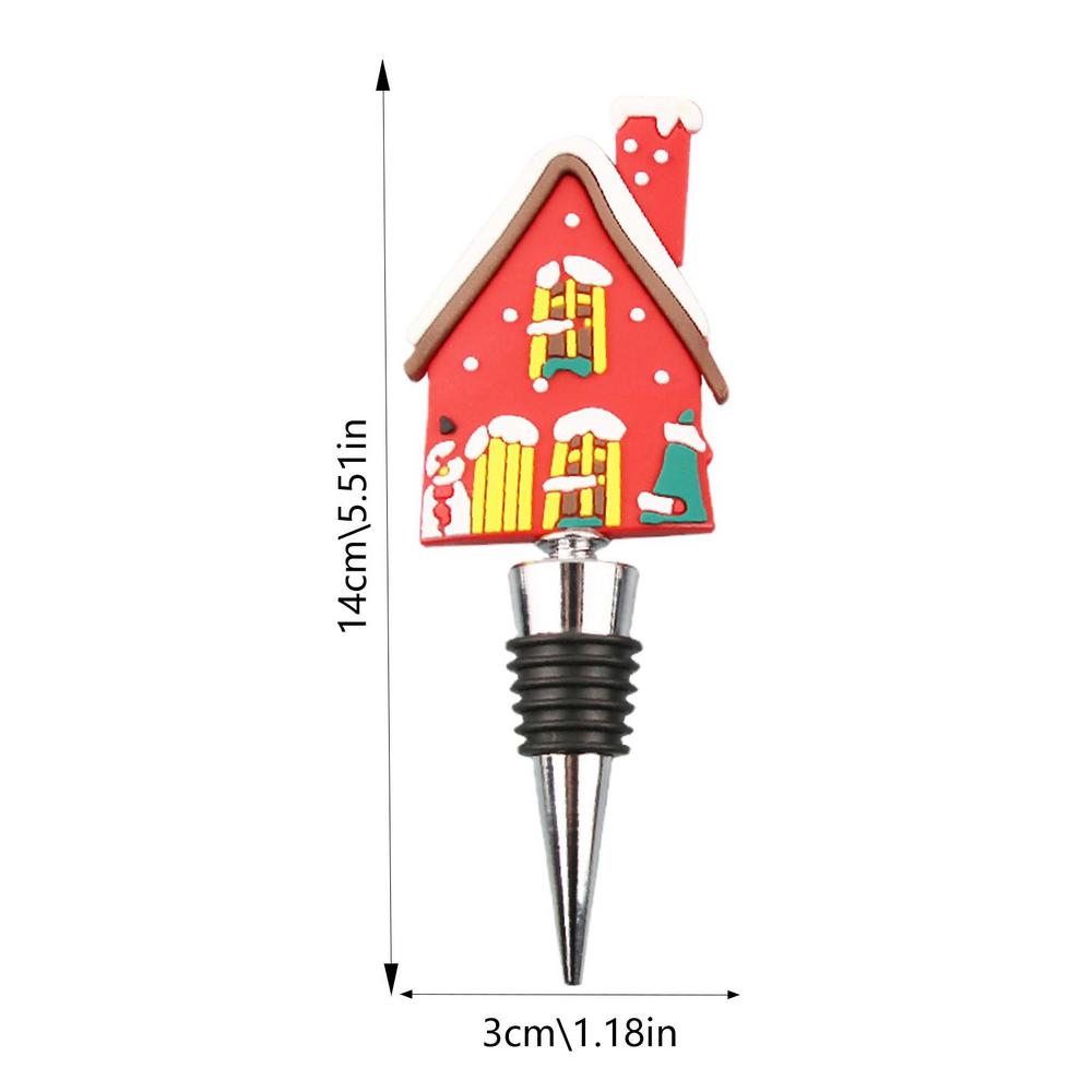 Wine Bottle Stopper Christmas Series Santa Claus home theme Party Gift kitchen Bar Decor Sealed Fresh-keeping Champagne Stopper