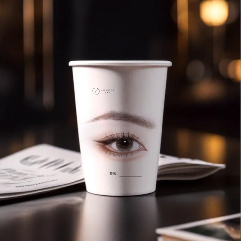 20/50Pcs Beauty Eyelash Practice Paper Cup Eyelash Extension Practice Beginner Lashes Training Disposable Paper Cups Versatile