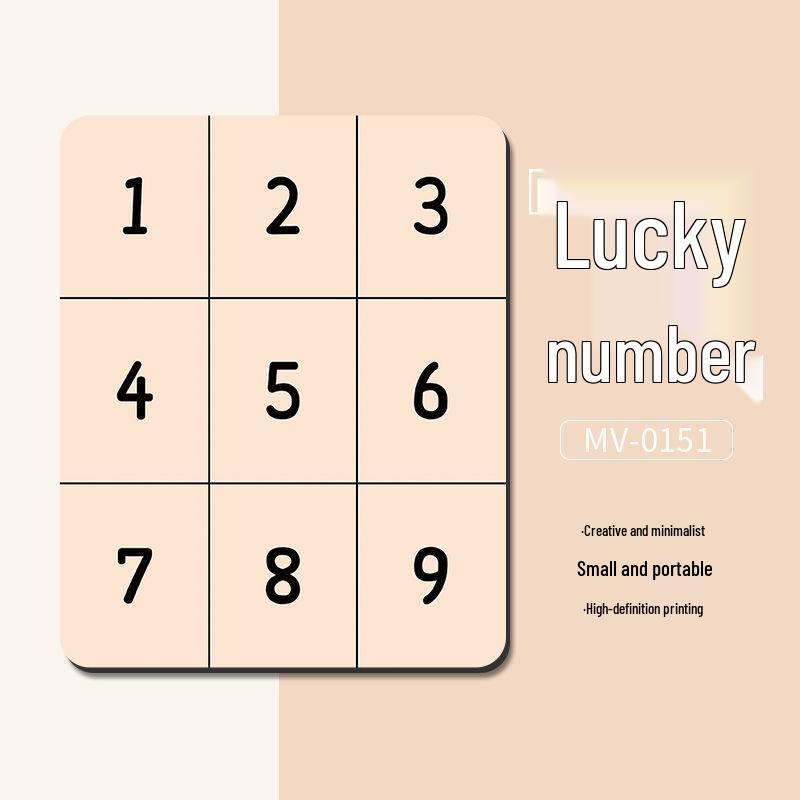 Compact Nine-Grid Non-Slip Mouse Pad with Wrist Rest – Stylish and Thickened for Students