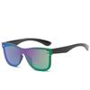 European and American Trend Brands Integrate Street Shooting Versatile Rice-bound One-piece Glasses, Fashionable Cycling Reflective Sunglasses