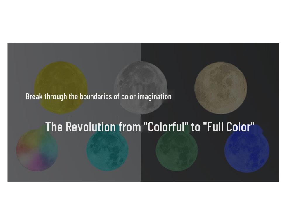 Rotating 6-Inch Multi-Color Magnetic Levitation Moon Lamp with High Brightness and Seven Colors