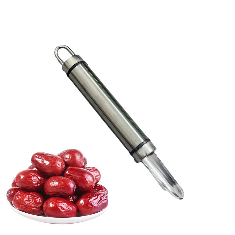 Kitchen Gadgets Corer Fruit Corer&Peeler Vegetable Core Remover Stainless Handheld Longan Corer For Lychee Cherry Cooking Tools