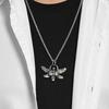2026 Literary and Retro Seraph Titanium Steel Necklace Prayer Guardian Angel Body Pendant