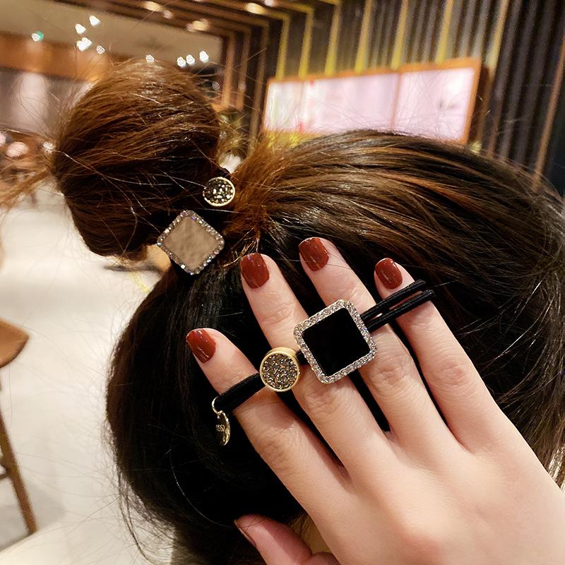 2025 Premium Rhinestone Ponytail Holder - Korean Style Hair Rope