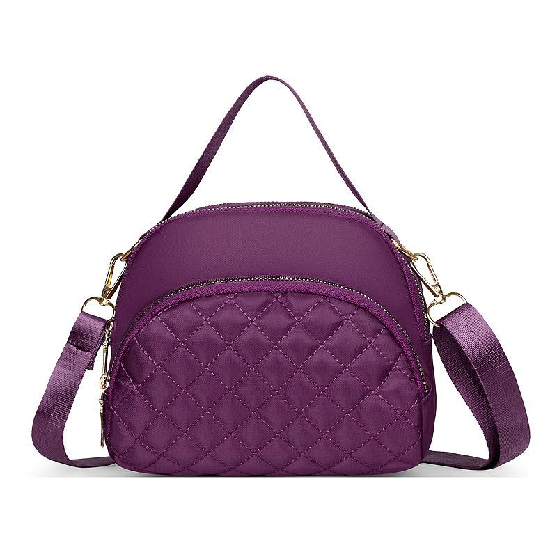 Embroidered Thread Women Small Handbag Shoulder Bag Chic Oxford Messenger Bag Stylish Square Tote Purse Suitable for Daily Use