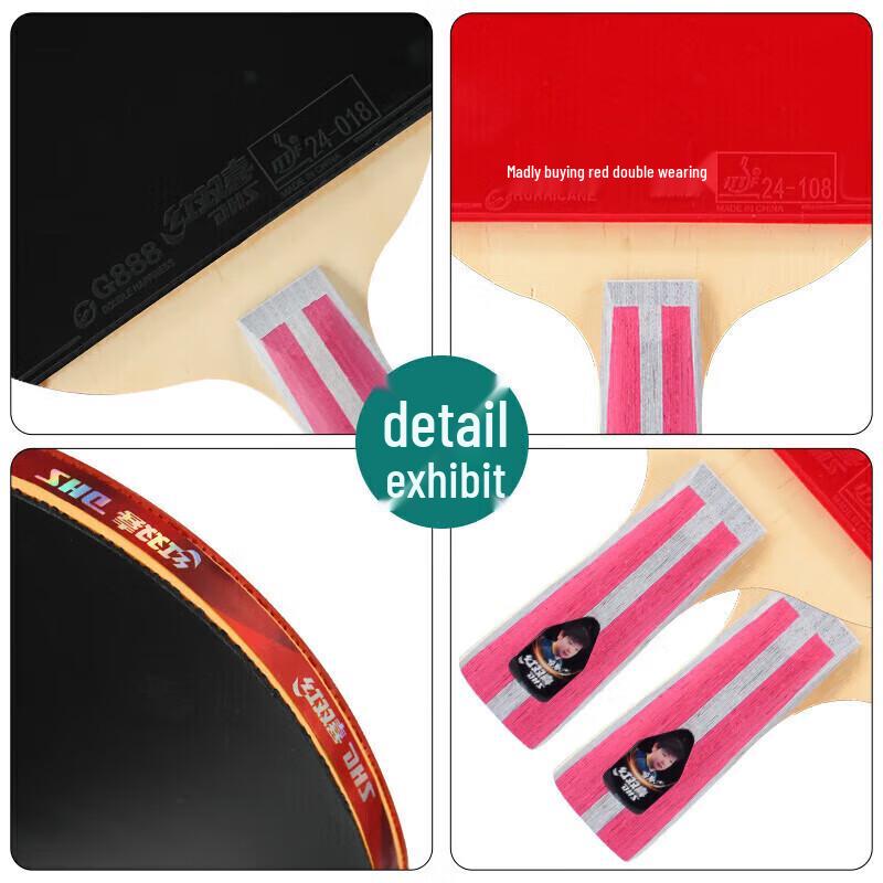 Red Double Happiness 4-Star H4006 Table Tennis Racket