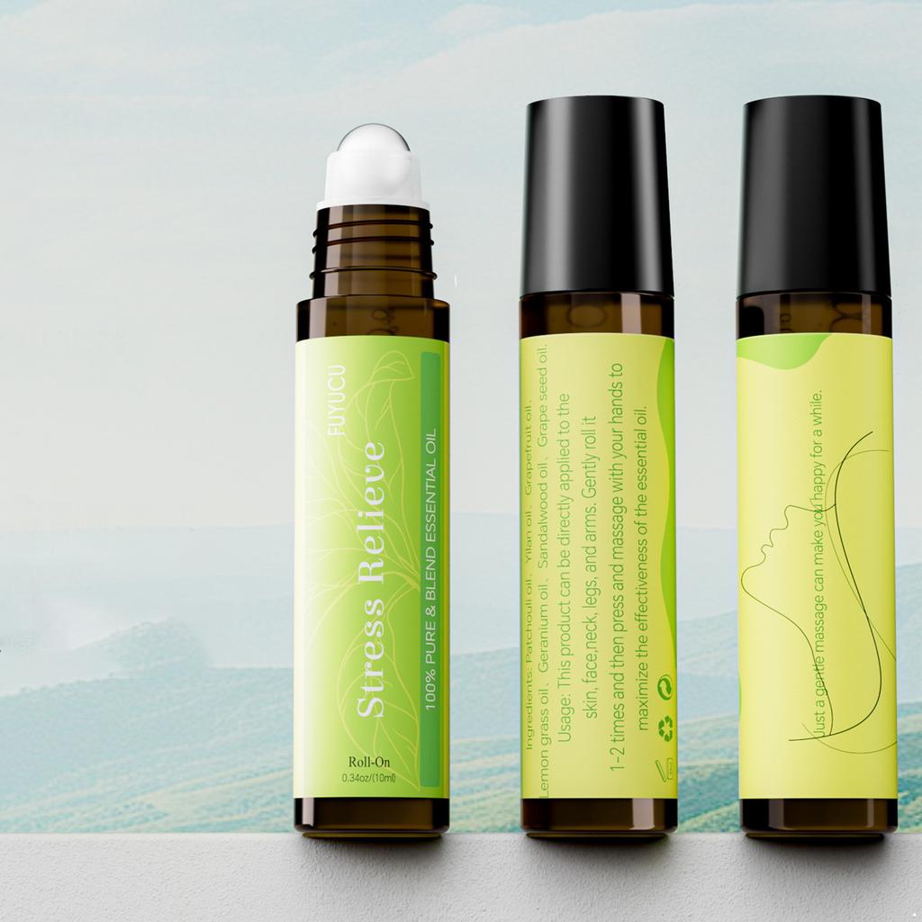 Weihrauch Rizinusöl Ätherische Öl Mischung 10ML Natürliches Pflanzenduftöl zur Entspannung, sanfte Hautpflege und schnelle Absorption