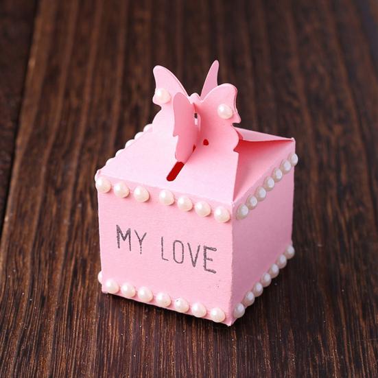 Schmetterling Geschenkbox Quadrat Stanzformen DIY Scrapbook Schablone Karten Papier