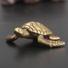 Brass Turtle Statue Desktop Ornaments Vintage Copper Tortoise Miniatures Figurines Toy Model Home Decorations Accessories