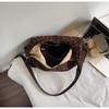 2025 Autumn/Winter Retro Leopard Print Large Capacity Underarm Tote Bag for Women