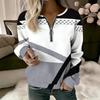 Women's Quarter Zipper Sweater Pullover  Color Block  Casual  Active Sportswear Half Long Sleeve Top Micro-elastic Fall & Winter Comfrt Breathable