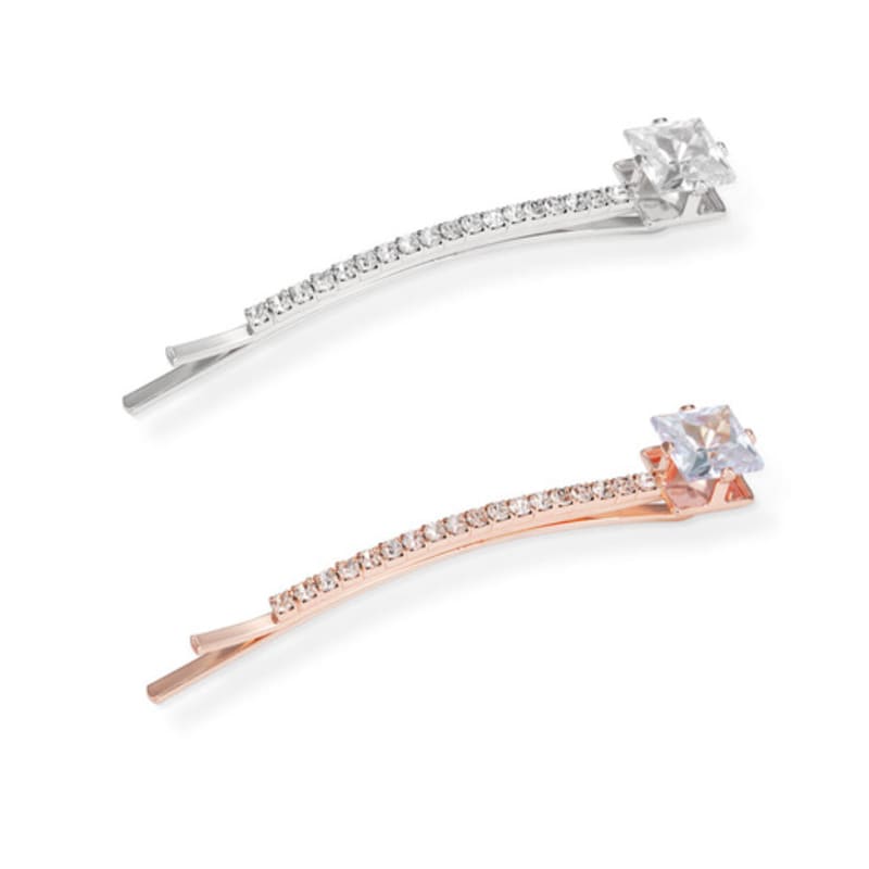 

ELLEHAIR Square Point Hairpin ELHP034 white