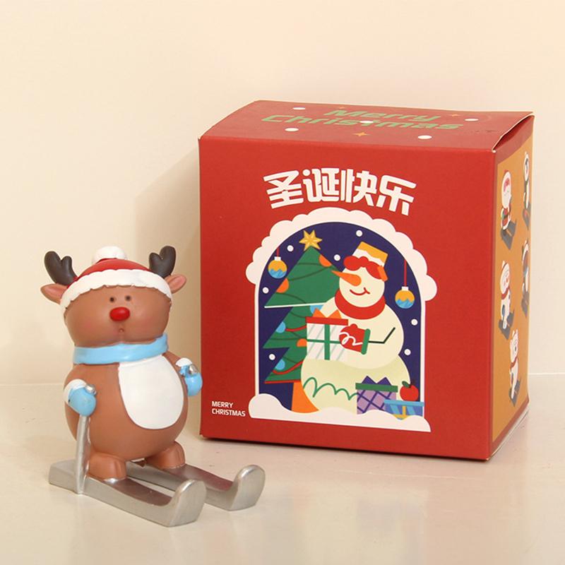 

Christmas Gift Christmas Mobile Phone Holder Phone Stand Ornaments Santa Claus Elk Tablet Holder