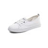 The First Layer of Cowhide Shallow Mouth Genuine Leather Small White Shoes Are Breathable  New Slip-on Flat Single Shoes Foreign Style Nurse Shoes
