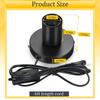 2PCS Black Metal Desktop Lamp Base E27 Lamp Holder Screw Light Bulb Holder with Cord On Off Switch Plug for Holding Bulb Room