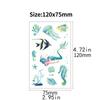 Kids Tattoo Stickers Luminous Temporary Fake Tattoos Glow Paste on Face Arm Leg for Children Body Art Mermaid Sticker