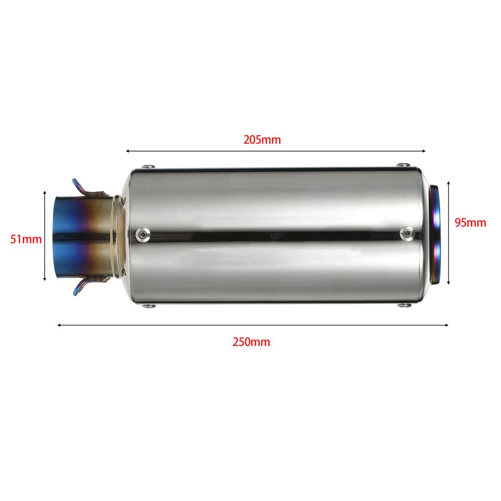 38-51mm   Motorcycle Exhaust Pipe Tail Refit Exhaust Muffler Fit for Motorcycles ATV
