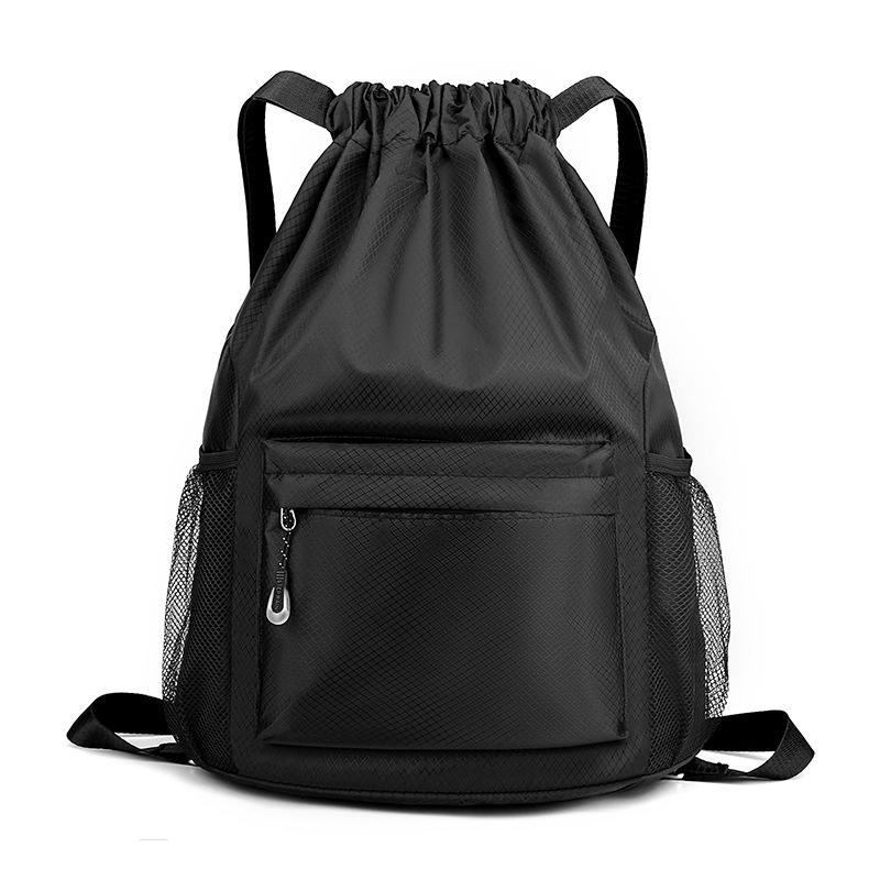 

Drawstring Sports Backpack for Men & Women - Travel, Basketball, Swimming, Training, Storage Large 34x18x45 cm чорний