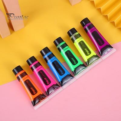 14,2 ml UV-Neon-Gesichtsfarbe, leuchtet im Dunkeln, Schwarzlicht, fluoreszierende Farbe auf Wasserbasis, waschbar, für Kinder und Erwachsene, Musikfestivals, Partys, Cosplay, Make-up, Körper