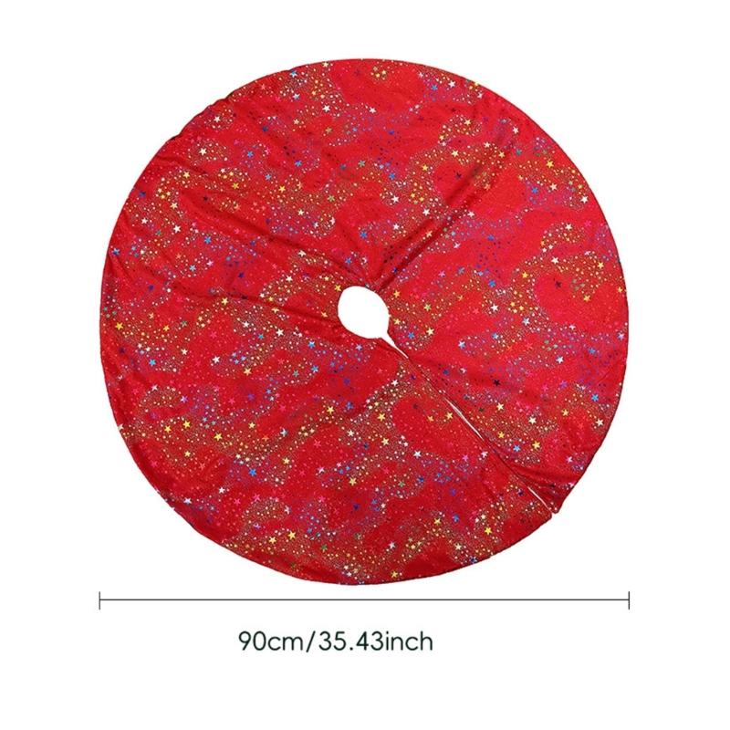 Shimmering Sequins Skirt for Christmas Tree Elegant Holiday Tree Accessories Festival Decoration for Party Celebration