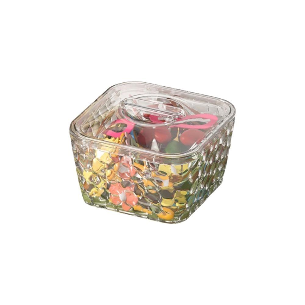Dust-proof Hair Accessory Storage Box Plastic Laundry Pods Container  Hair Clip Storage