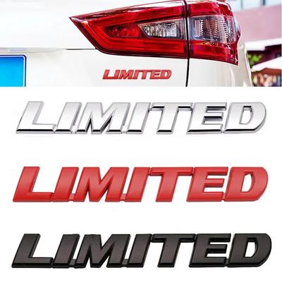 3D Metal LIMITED Logo Car Rear Trunk Fender Emblem Badge Decals Styling Accessories