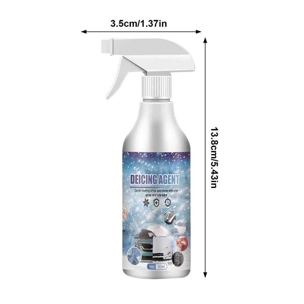 Windshield Washer Fluid Instantly Melts Ice Winter Frost Deicer Spray Snow Melting Defrost Liquid For Windows Latches Key Locks