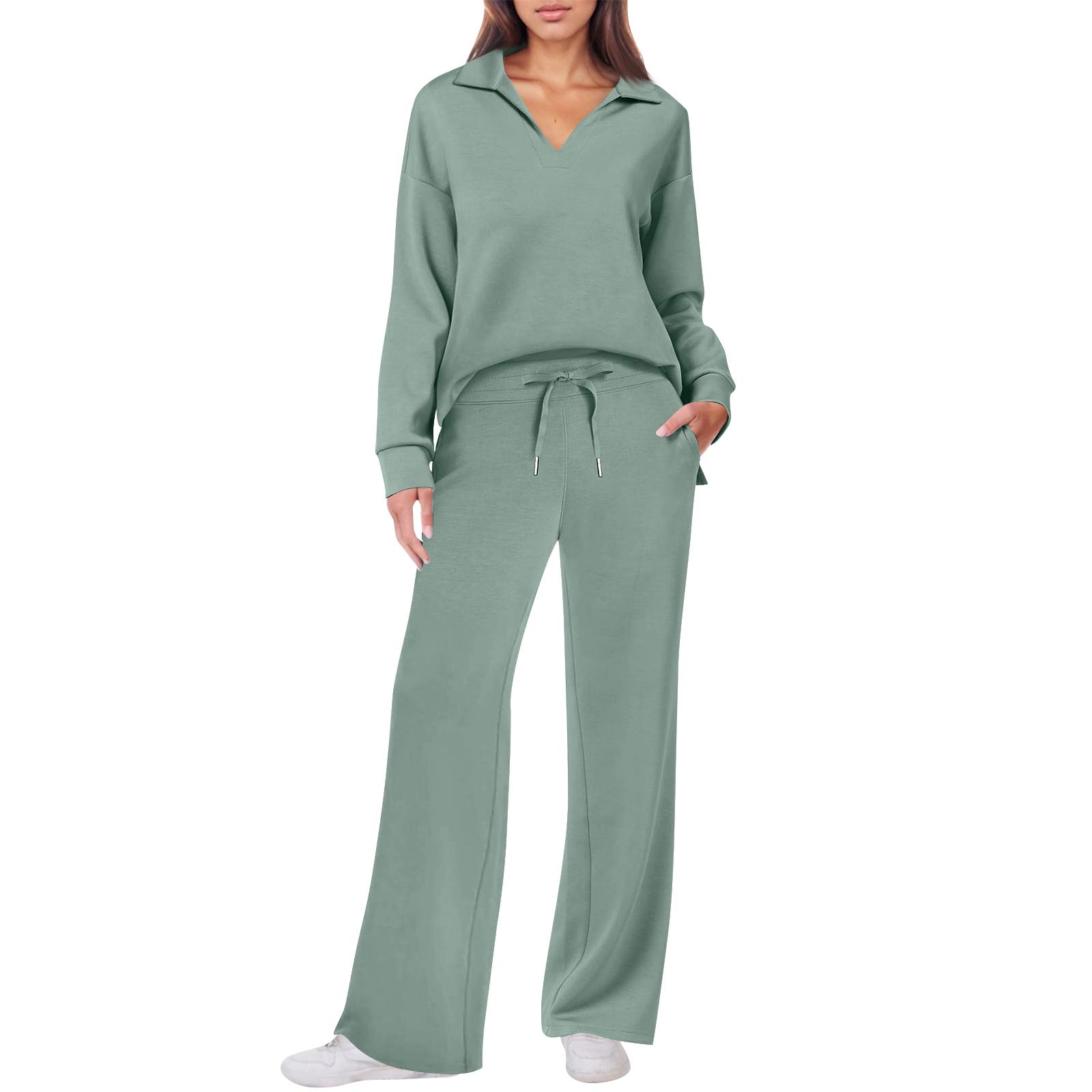 

Women s Color Sweatshirt Long Sleeve Round Neck Casual Comfortable Loose Lightweight Women s Sweatshirt XXL зелений