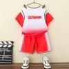 Boys Summer Outfit 2024 Stylish Cotton Two Piece Set Soft Comfortable Cartoon Design For Ages 3 To 8