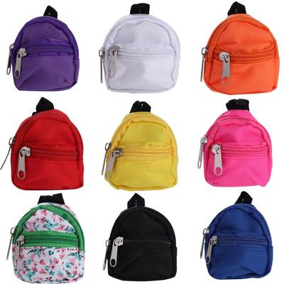 Dollhouse Decor 1/6 BJD Rucksack  Gifts With Zipper Doll Backpack Doll Bag Miniature Doll Bag BJD Doll Schoolbag
