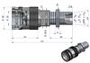 Szybkozłącze Hydrauliczne Gniazdo Long M22X1.5 Gwint Zewnętrzny Euro Push-Pull (9100822Gl) (Iso 7241-A) Waryński