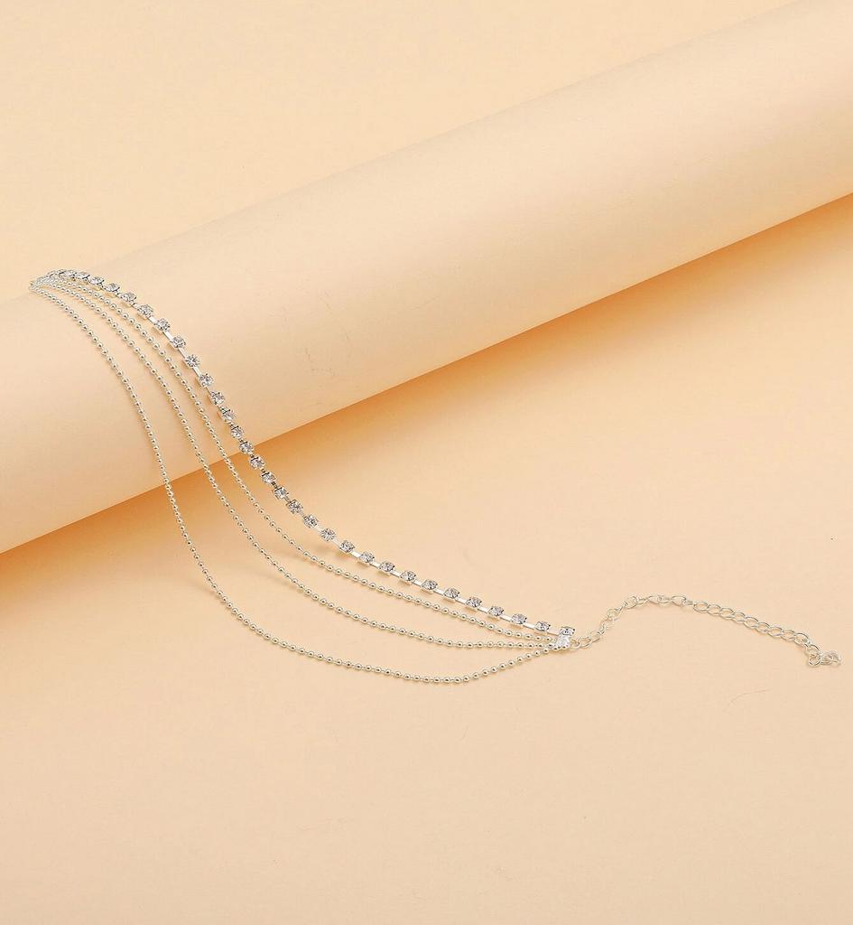 1PC Women's Fashion Trendy Copper Claw Chain Multi layered Tassel Feet Chain Outdoor Tourism Beach Banquet Party Festival Gift