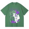 230 g/m² 100% Baumwolle Gachiakuta V4 Jabber Print Unisex Schweres Baumwoll-T-Shirt