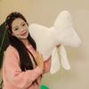 Plush Bow Pillow Cute Bow Throw Pillows Neck Rest Pillow Neck Cushion  Seat Ornaments