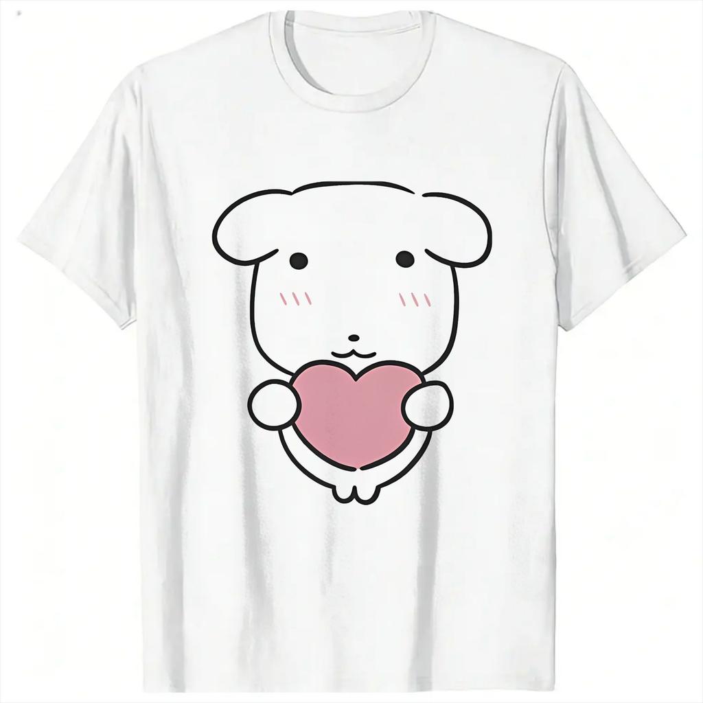 Novelty Cute GANADI Anime TShirts Unisex Round Collar 100 Cotton T Shirt Short Sleeve Tees Gift Clothing