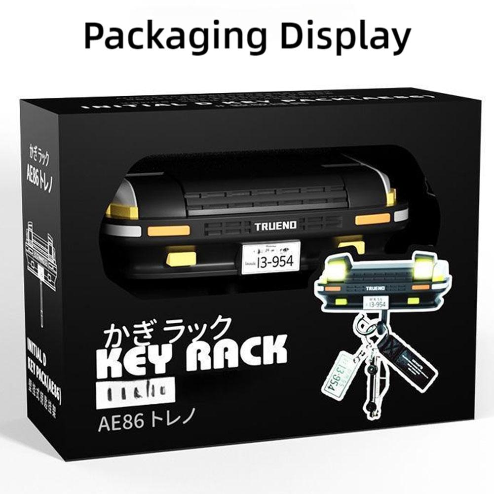 AE86 Držák na klíče s přívěskem na klíče pro auto Dekorace Kreativní Starší Věšák na klíče Nástěnný Háčky na klíče Domácí Dekorace Pokojová Dekorace Dárek pro nadšence