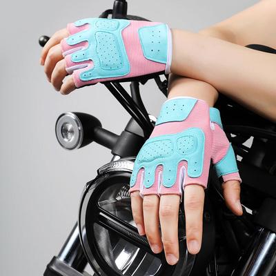 Half Finger Fitness Sports Gloves for Women Equipment Training Anti-slip Wear-resistant Anti Cocooning Barbell Yoga Jump Rope Riding Gloves