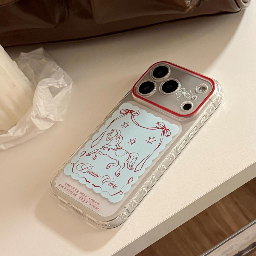 Transparente Pony Ist Geeignet für Apple 17 Handyhülle Iphone17promax Weihnachten Jahr 13 Cartoon Persönlichkeit 15 Weiches Set