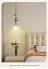 American Minimalist Copper Pendant Lamp for Modern Bedside Use
