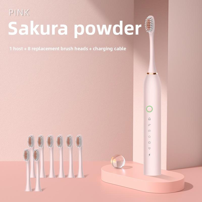 Electric Toothbrush Adult Bright White Automatic Charging Waterproof Sonic Soft Bristle Brush Men and Women Couple Children Set Toothbrush