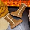 Snow boots 22 winter new small thickened muffin bottom velvet thick-soled warm cotton shoes