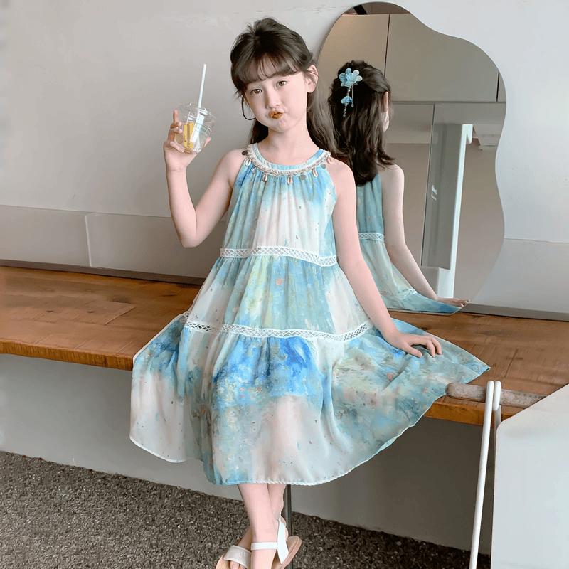 Girls' Bohemian Floral Sundress