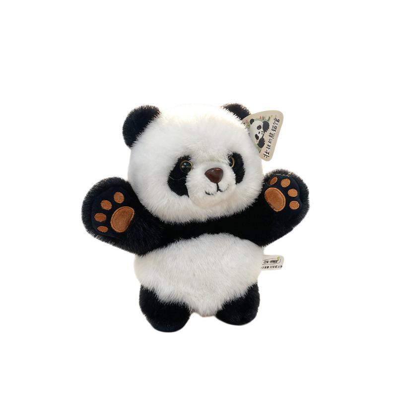 Cute Panda Plush Accessories Set: Embroidered Hat, Eye Mask, Hand Puppet, Neck Pillow - Cozy Winter Essentials for Women (8 Pieces)