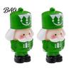 Decorative Figurine Set 2Pcs Mini Christmas Figurine, Cute Santa Claus Nutcracker Soldier Dolls, DIY Accessories Ornaments for Micro Landscape